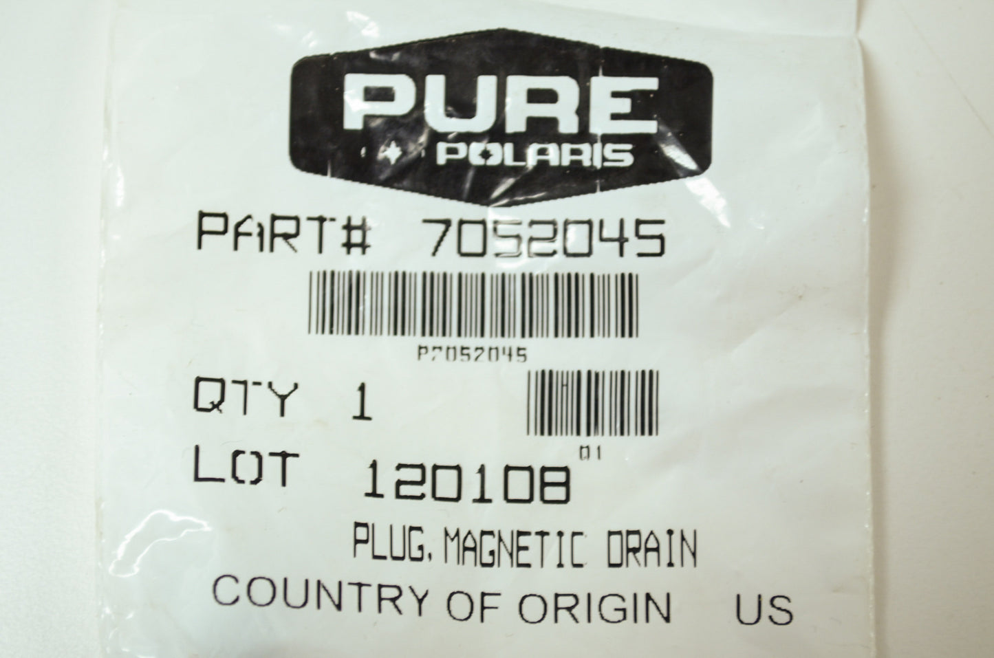 OEM Polaris 7052045 Magnetic Drain Plug NOS