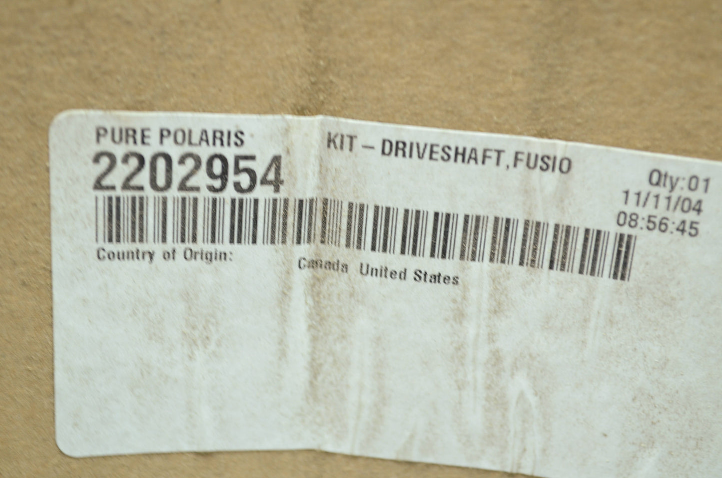 NEW OEM Polaris Drive Shaft Kit 2005 RMK Fusion Models 2202954 NOS