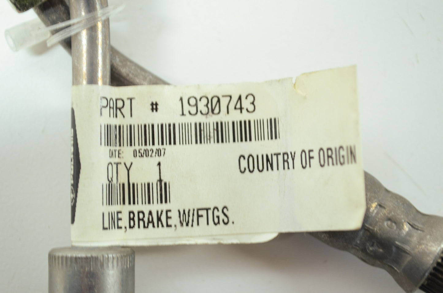 New OEM Polaris Brake Line NOS