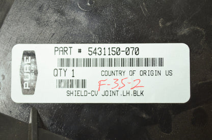 OEM Polaris 5431150-070 Black Left Hand CV Joint Shield NOS