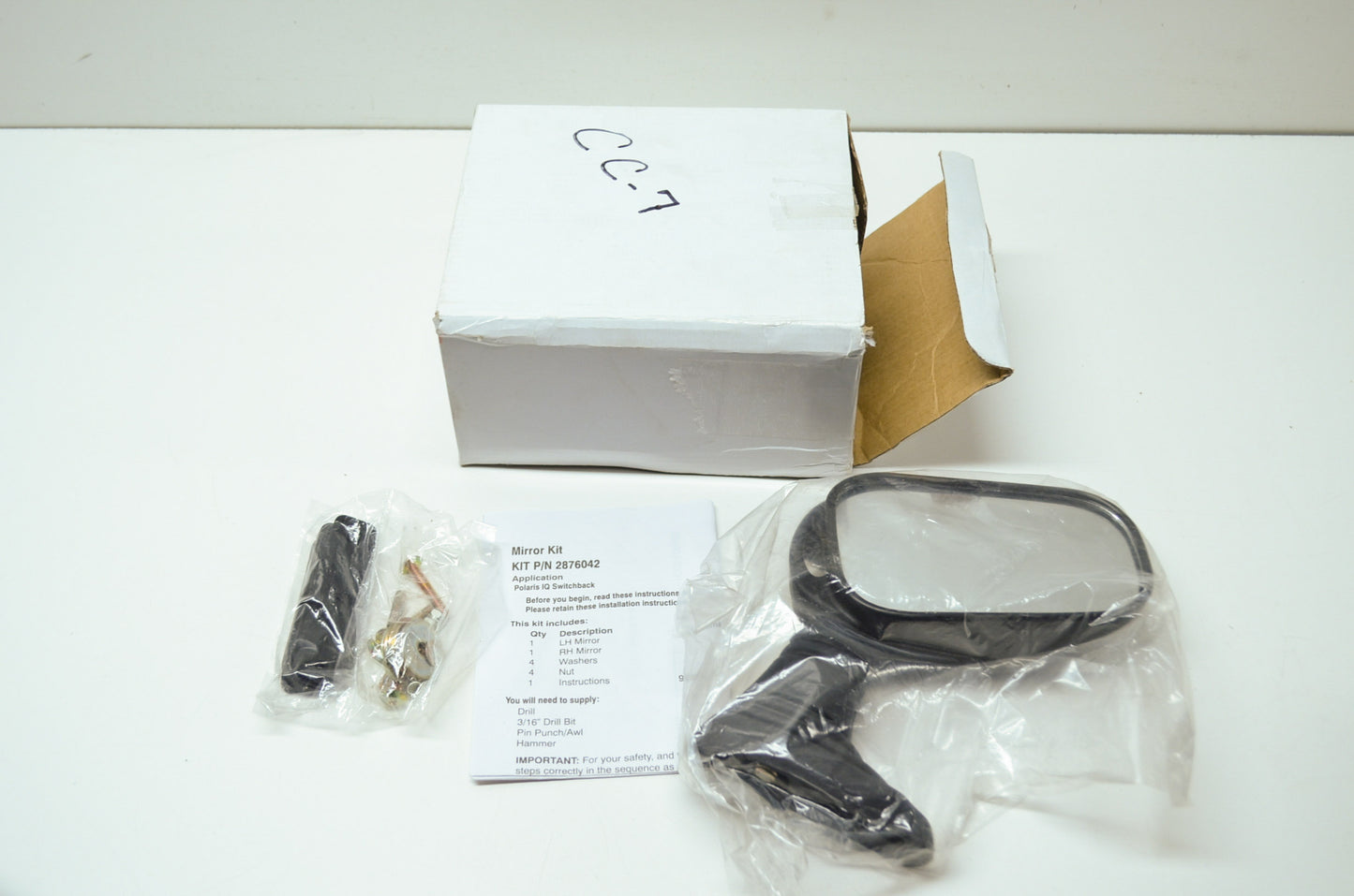 OEM Polaris 2876042 Rear View Mirrors Kit NOS