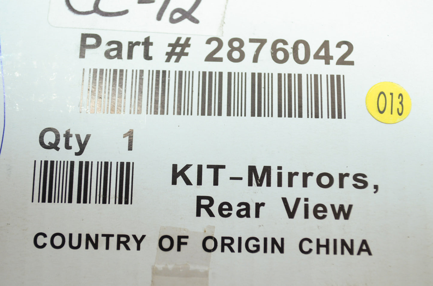 OEM Polaris 2876042 Rear View Mirrors Kit NOS