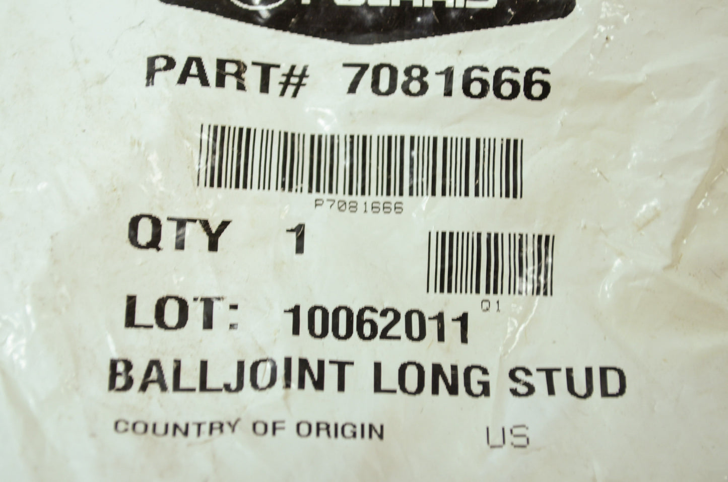 OEM Polaris 7081666 Ball Joint 8mm NOS