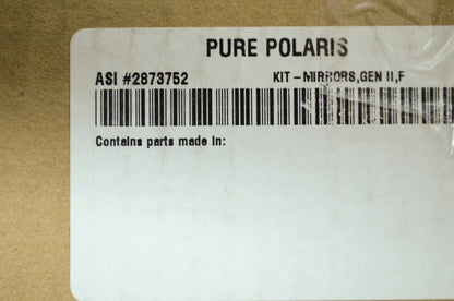 NEW OEM Polaris Mirror Kit Gen II 2 Hood RMK XC Edge 2873752 NOS