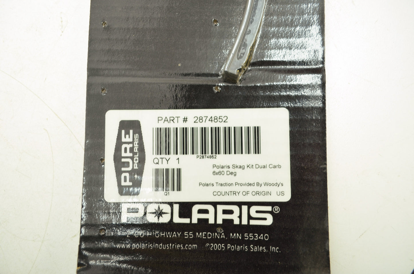 NEW OEM Polaris Skag Kit Dual Carbide 6x60 Degree 2007-2008 IQ 2 Trak Single 287