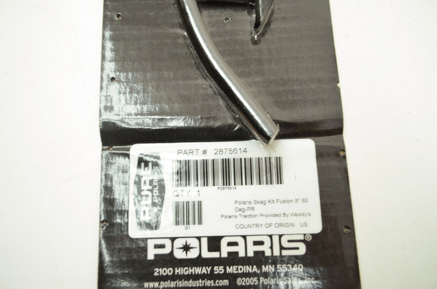NEW OEM Polaris Skag Kit Carbide Fusion 8' 60 Degree IQ 2 Trak Dual 2007-2008 28