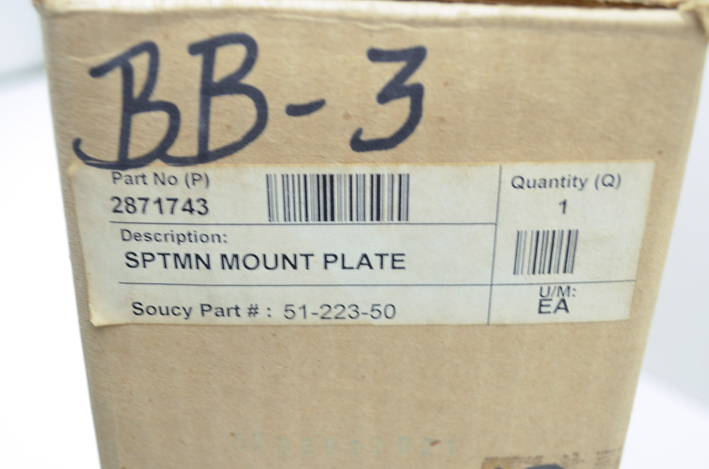 NEW OEM Polaris Snow Plow Mount Plate Sportsman 335 400 500 2871743 NOS