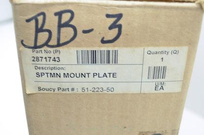 NEW OEM Polaris Snow Plow Mount Plate Sportsman 335 400 500 2871743 NOS