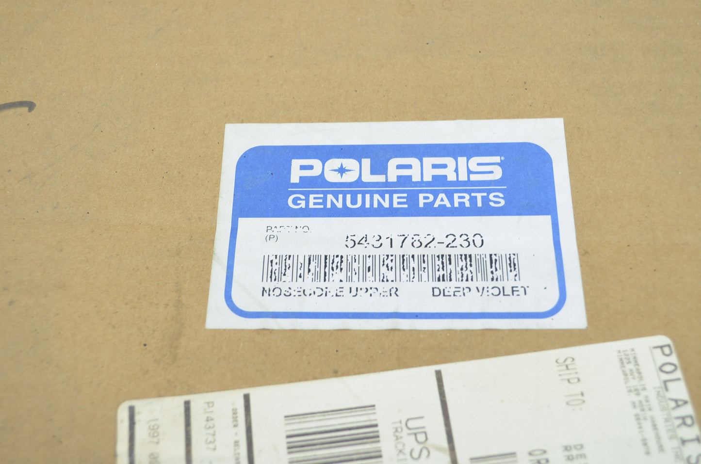 NEW OEM Polaris Deep Violet Upper Nose Cone Ultra SPX Touring XCR 700 5431782-23