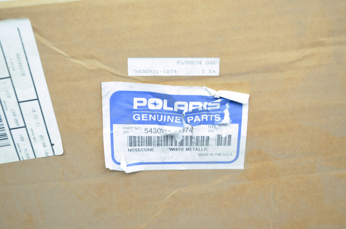 NEW OEM Polaris White Metallic Nose Cone XC Supersport XCR 600 700 5430931-1074