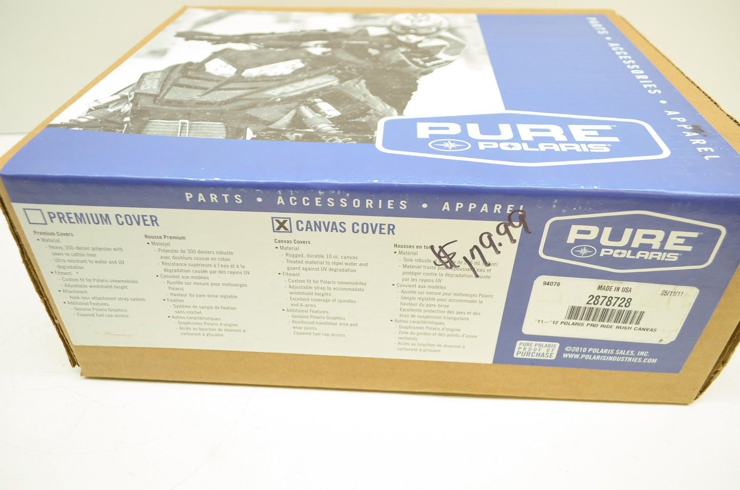 OEM Polaris 2878728 Cover NOS