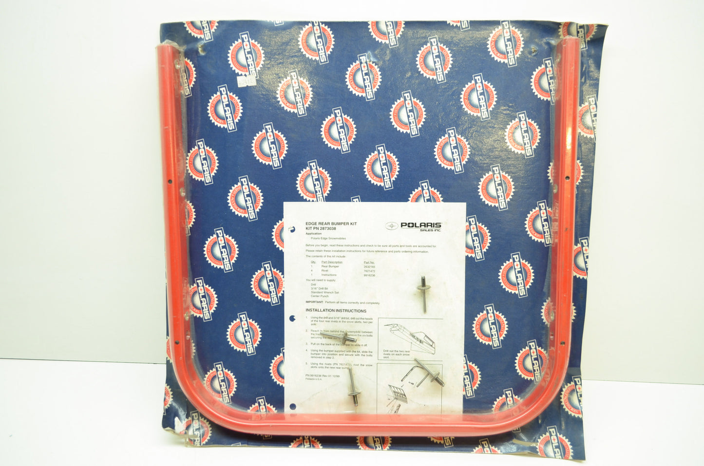 NEW OEM Polaris Red Edge Rear Bumper Kit 2632165 2873038 NOS