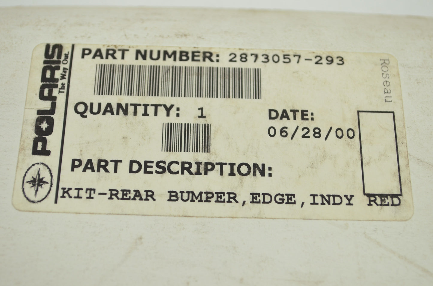 NEW OEM Polaris Red Edge Rear Bumper Kit 2632165 2873038 NOS