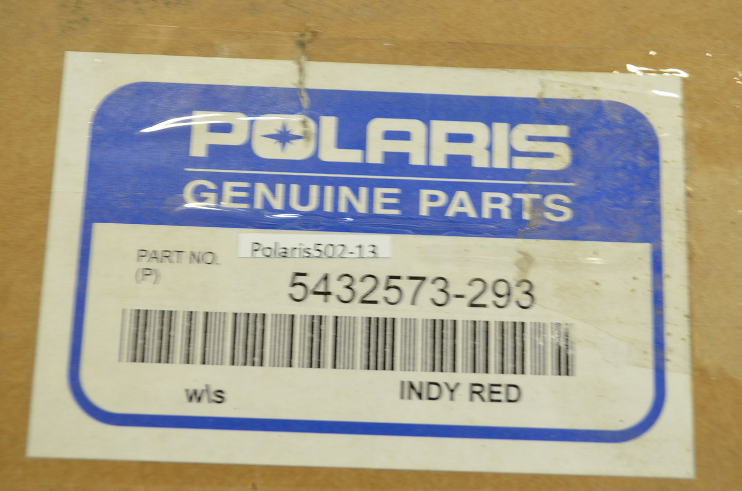 NEW OEM Polaris Indy Red Windshield Retainer 1999 800 XCR 5432573-293 NOS