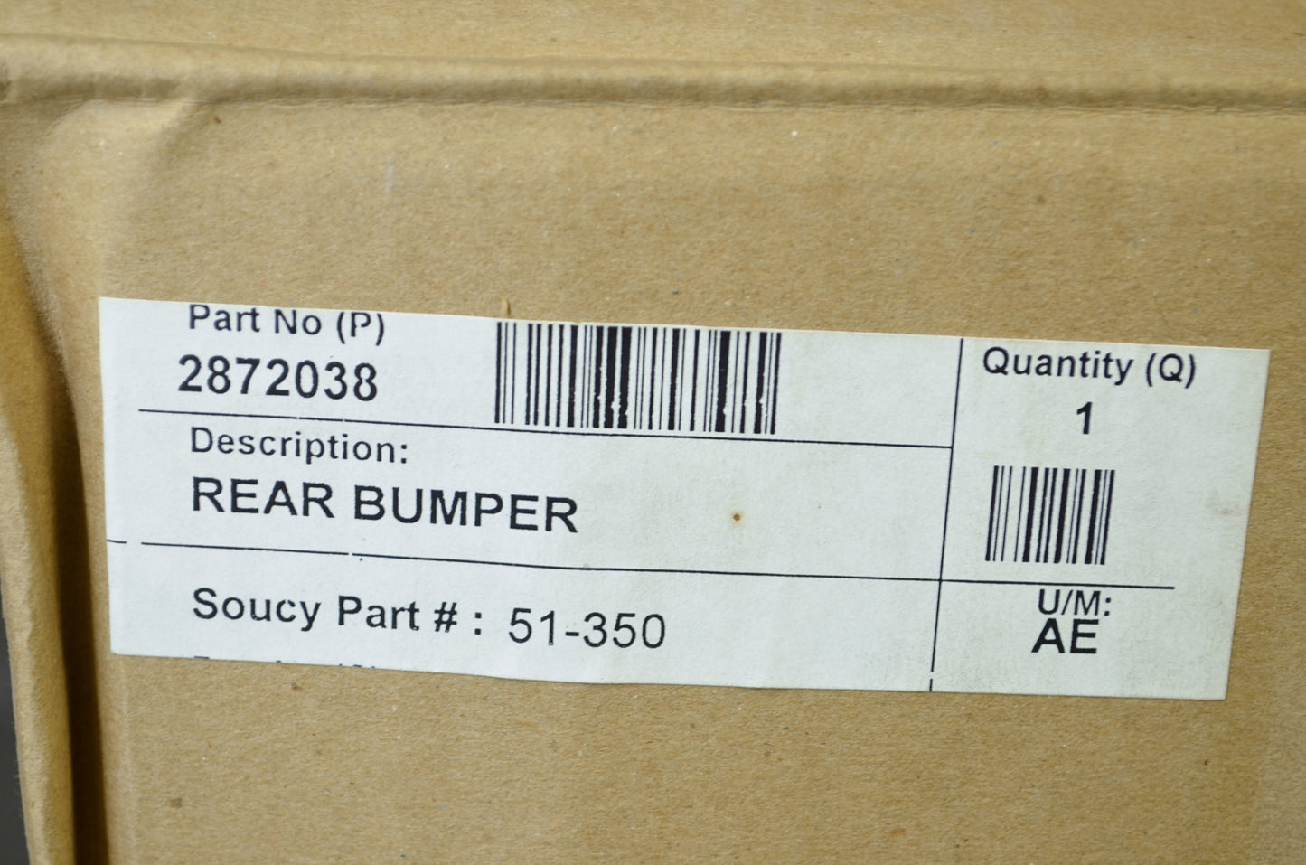 OEM Polaris 2872038 Double Tube Rear Bumper NOS