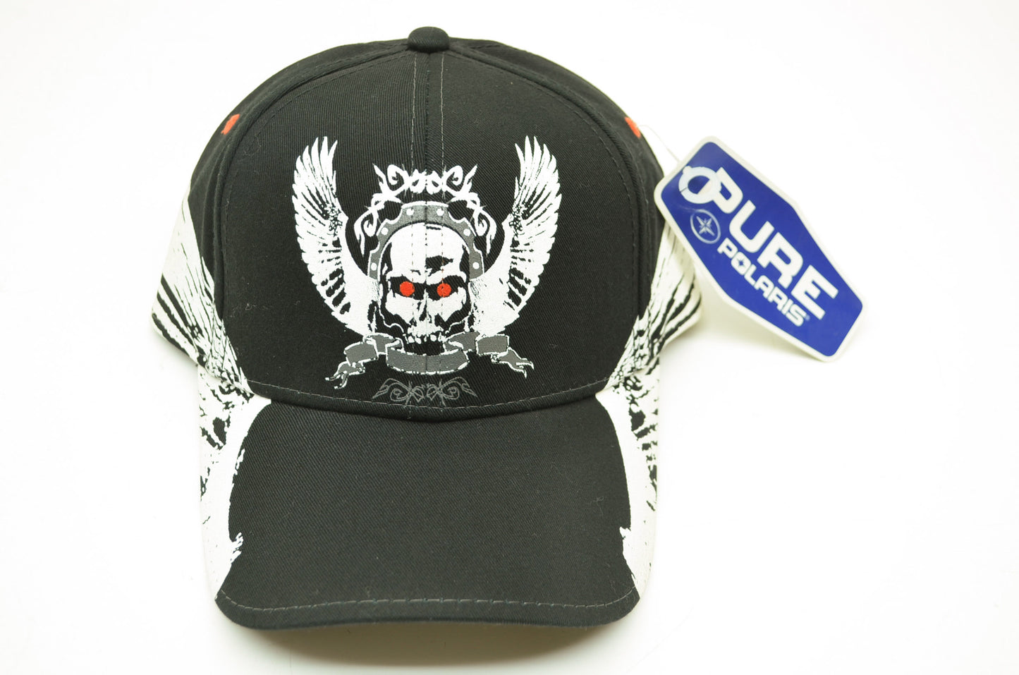 NEW OEM Polaris Black Flying Skull Hat Cap 2868147 NOS