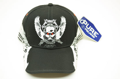 NEW OEM Polaris Black Flying Skull Hat Cap 2868147 NOS