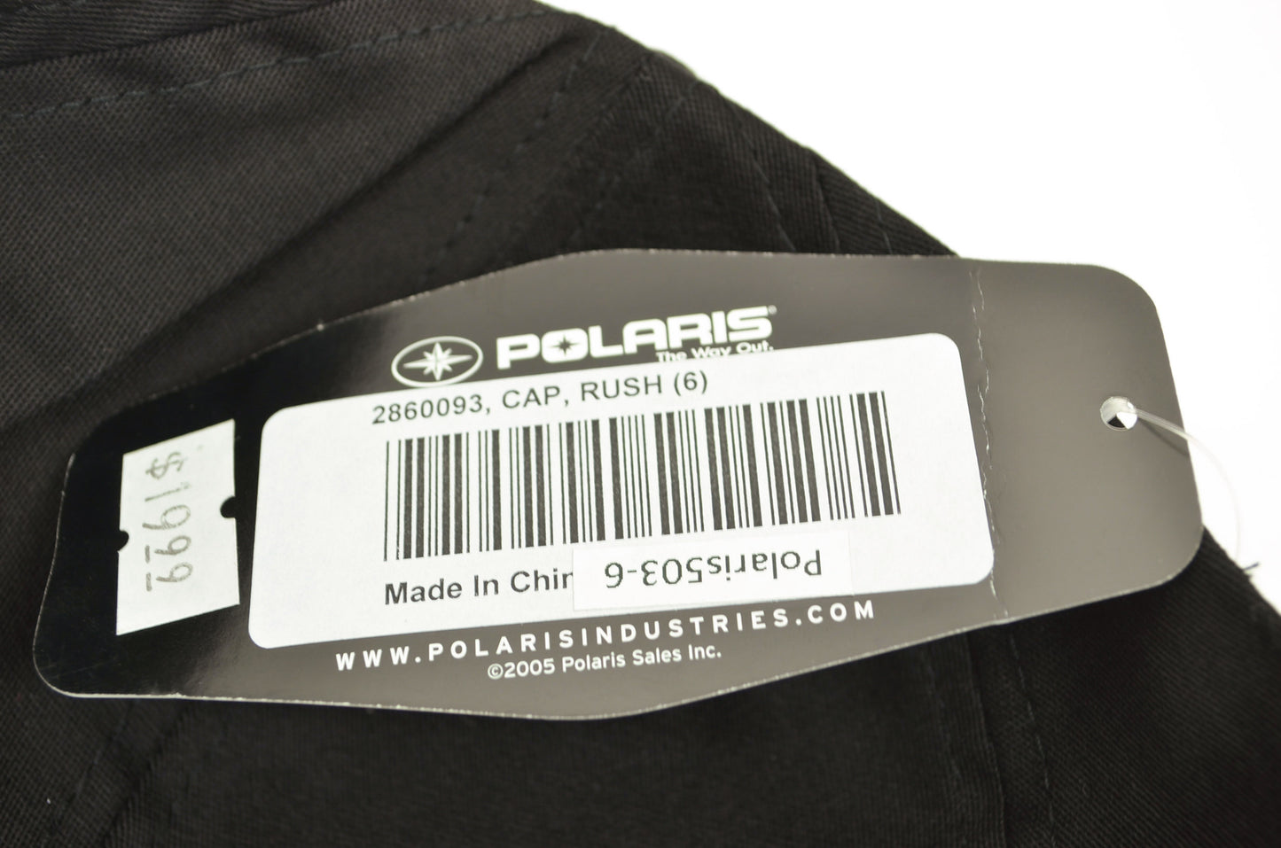 NEW OEM Polaris Black Rush Hat Cap 2860093 NOS