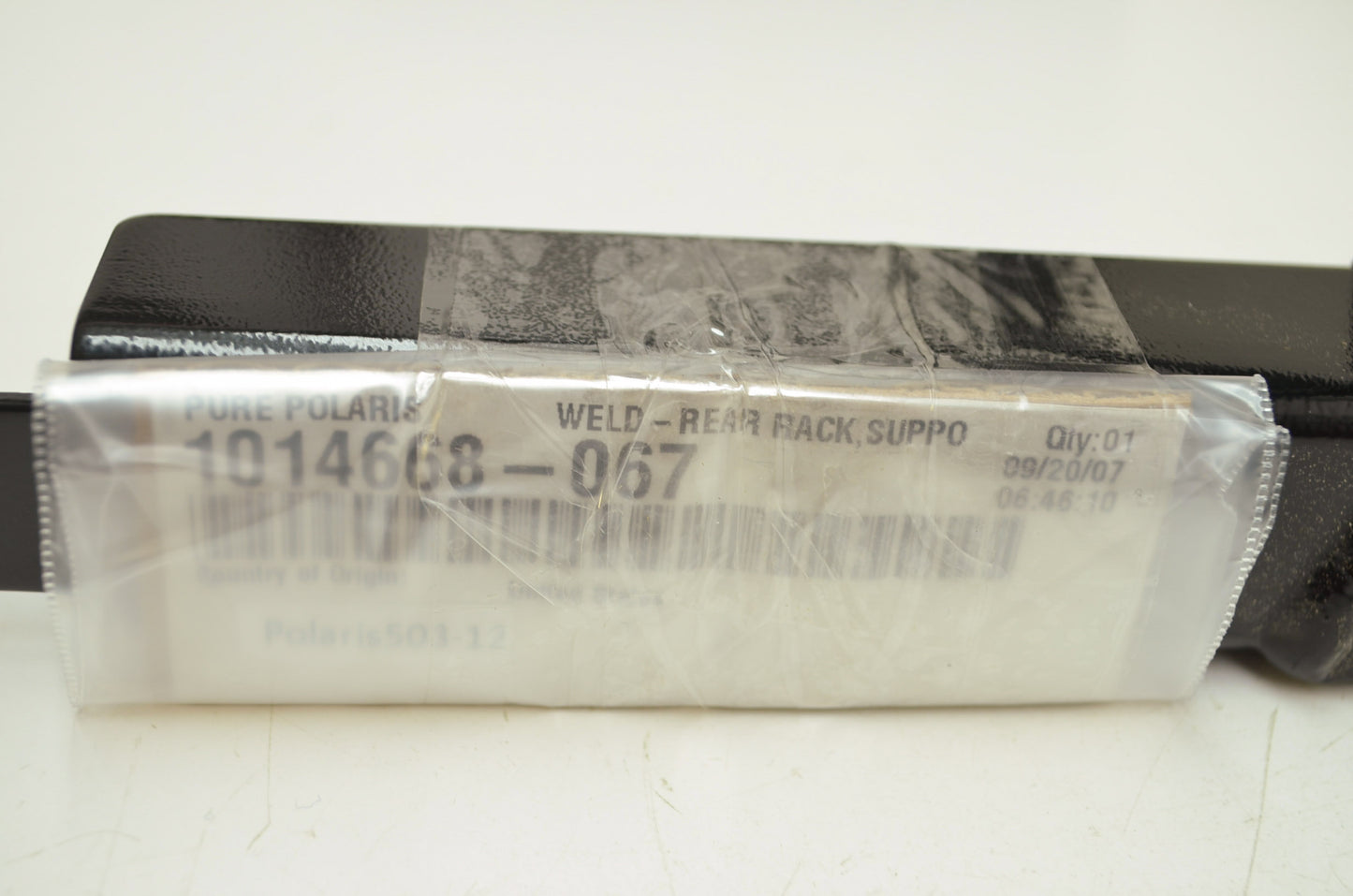 OEM Polaris 1014668-067 Black Support Rear Rack NOS