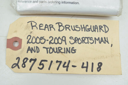 OEM Polaris 2875174-418 2005-2010 Sportsman Touring Rear Brushguard NOS