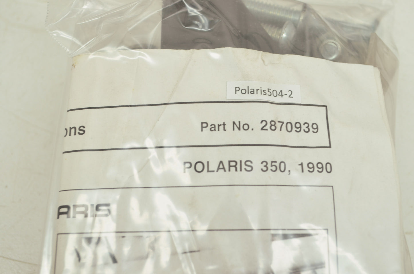 NEW OEM Polaris Rear Bumper 1990 350 2870939 NOS