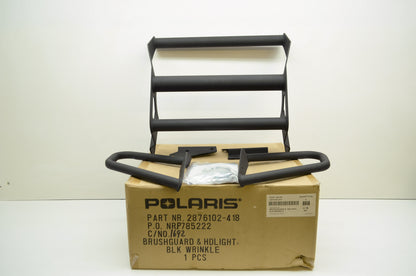 OEM Polaris 2876102-418 Deluxe Headlight Brushguard NOS