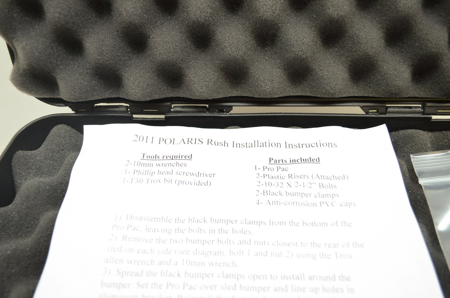 NEW OEM Polaris 2011 Rush Pro Pac NOS