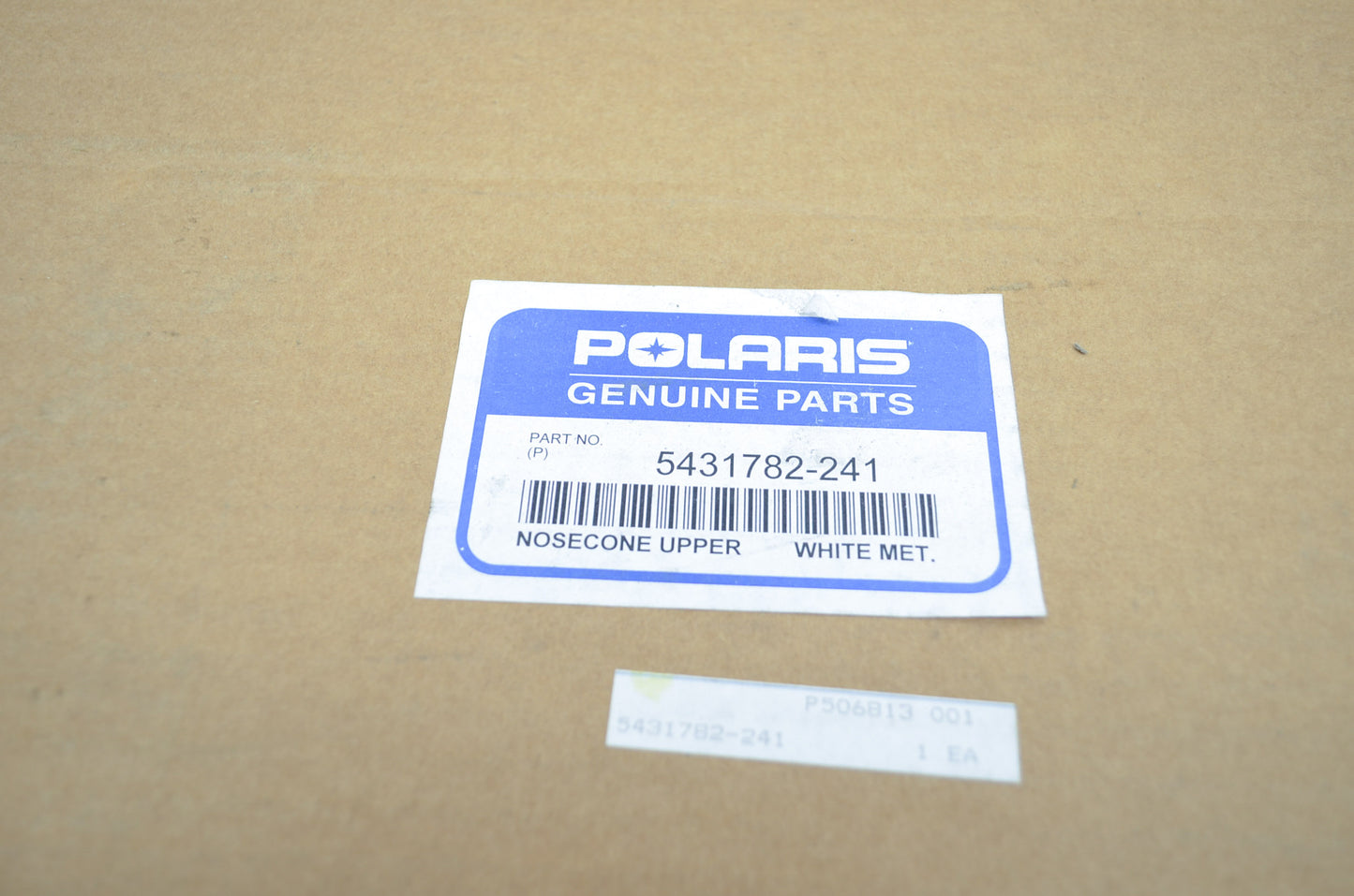 NEW OEM Polaris White Metallic Upper Nosecone 543782-241 NOS