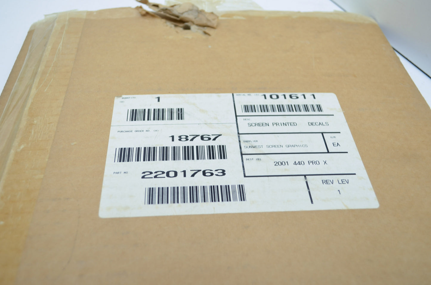 NEW OEM Polaris 2001 440 PRO X Decal Kit 2201763 NOS