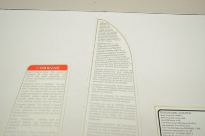 NEW OEM 1991 Polaris Sport Warning Decals Stickers NOS