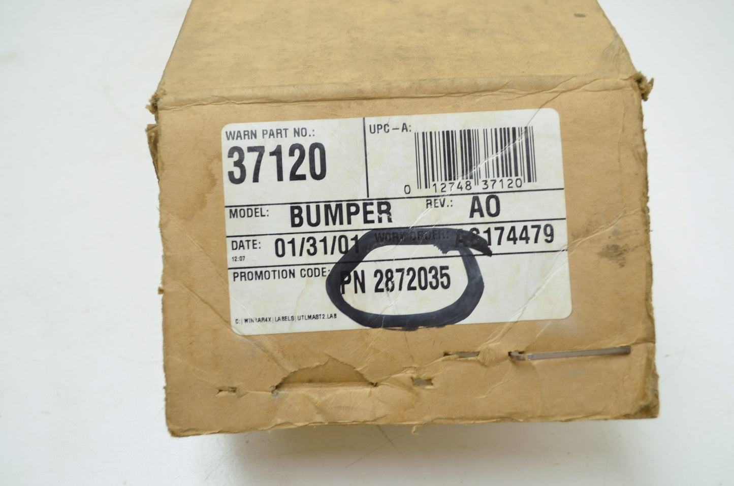 NEW OEM Polaris ATV Flat Front Bumper Kit GEN IV Models 2872035 NOS