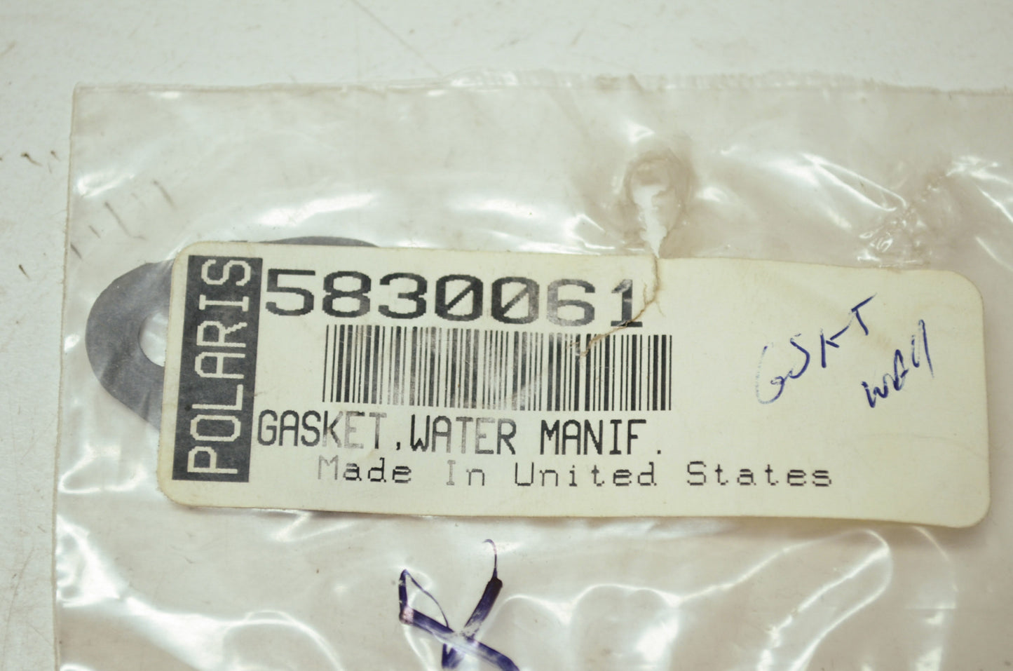 OEM Polaris 5830061 Water Manifold Gasket NOS