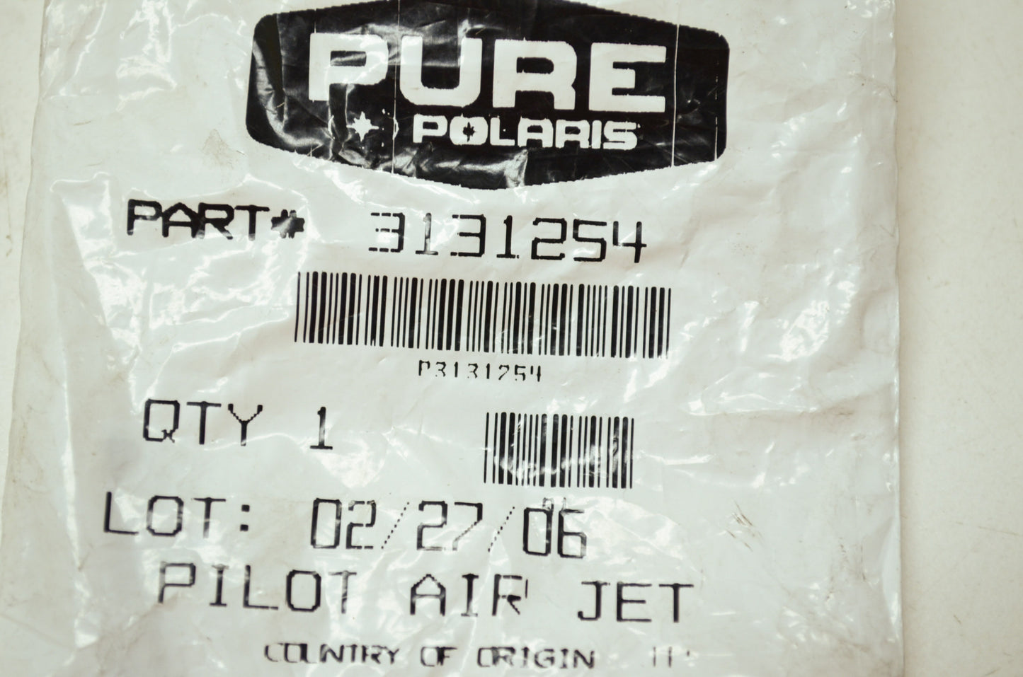 OEM Polaris 3131254 Pilot Air Jet 0.8 NOS