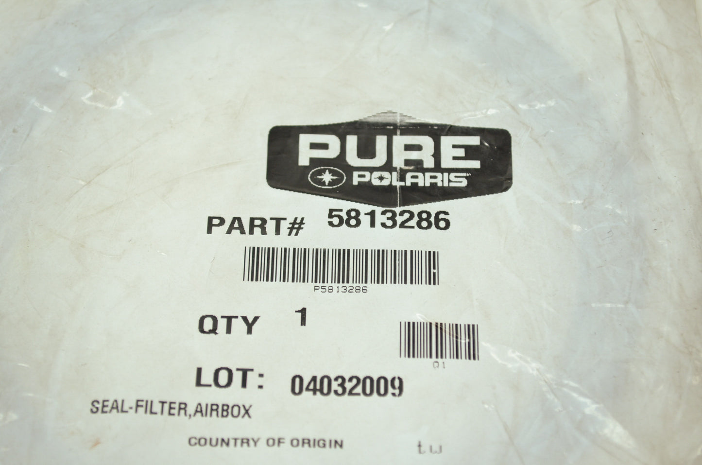 NEW OEM Polaris Air Box Seal 08-10 Outlaw 450 525 5813286 NOS