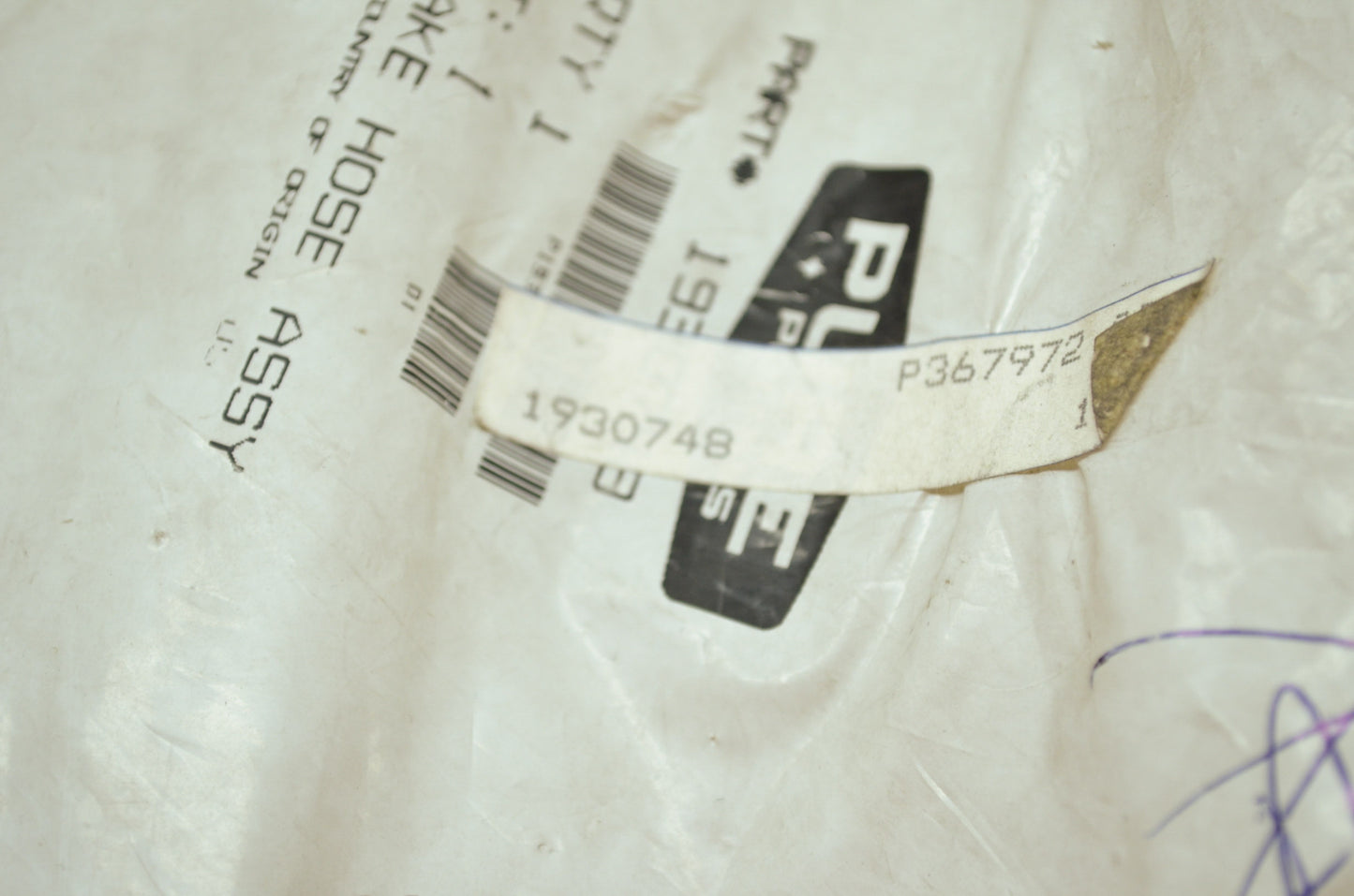 NEW OEM Polaris Brake Hose Trail Boss Magnum 400L 350L 1930748 NOS