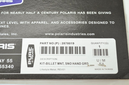 NEW OEM Polaris Hand Guard Mount Kit IQ Turbo Dragon Rush PRO-R 2878019 NOS