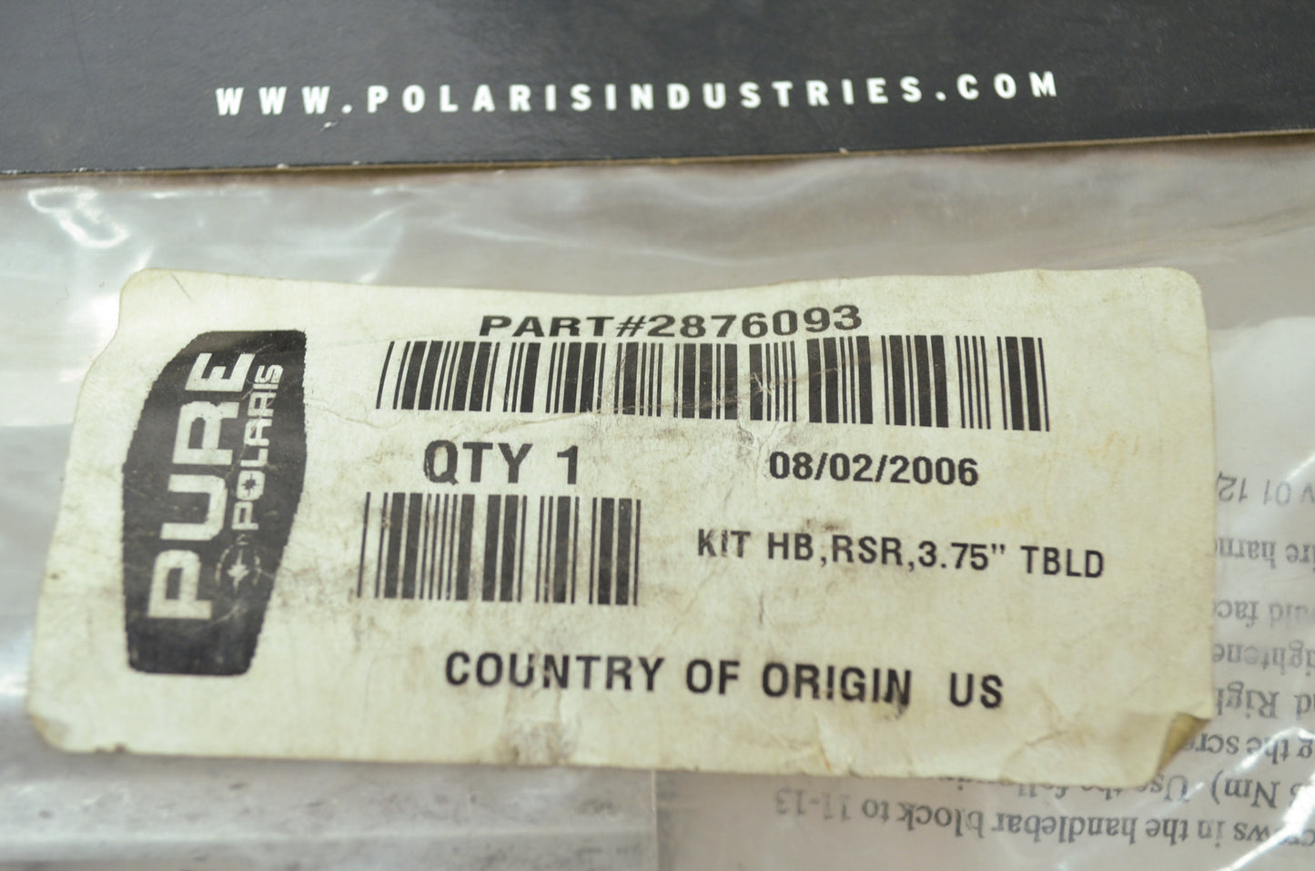 NEW OEM Polaris Handle Bar Riser Kit 3.75' IQ RMK 2876093 NOS
