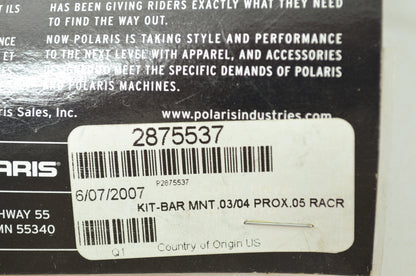 NEW OEM Polaris Hand Guard Mount Kit 600RR 2875537 NOS