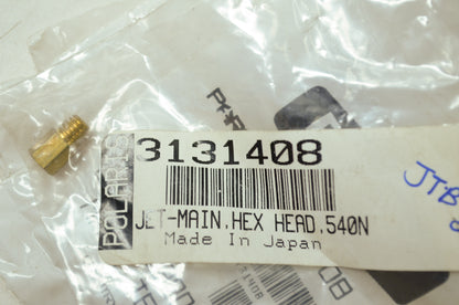 OEM Polaris 3131408 Hex Head Main Jet 540N NOS