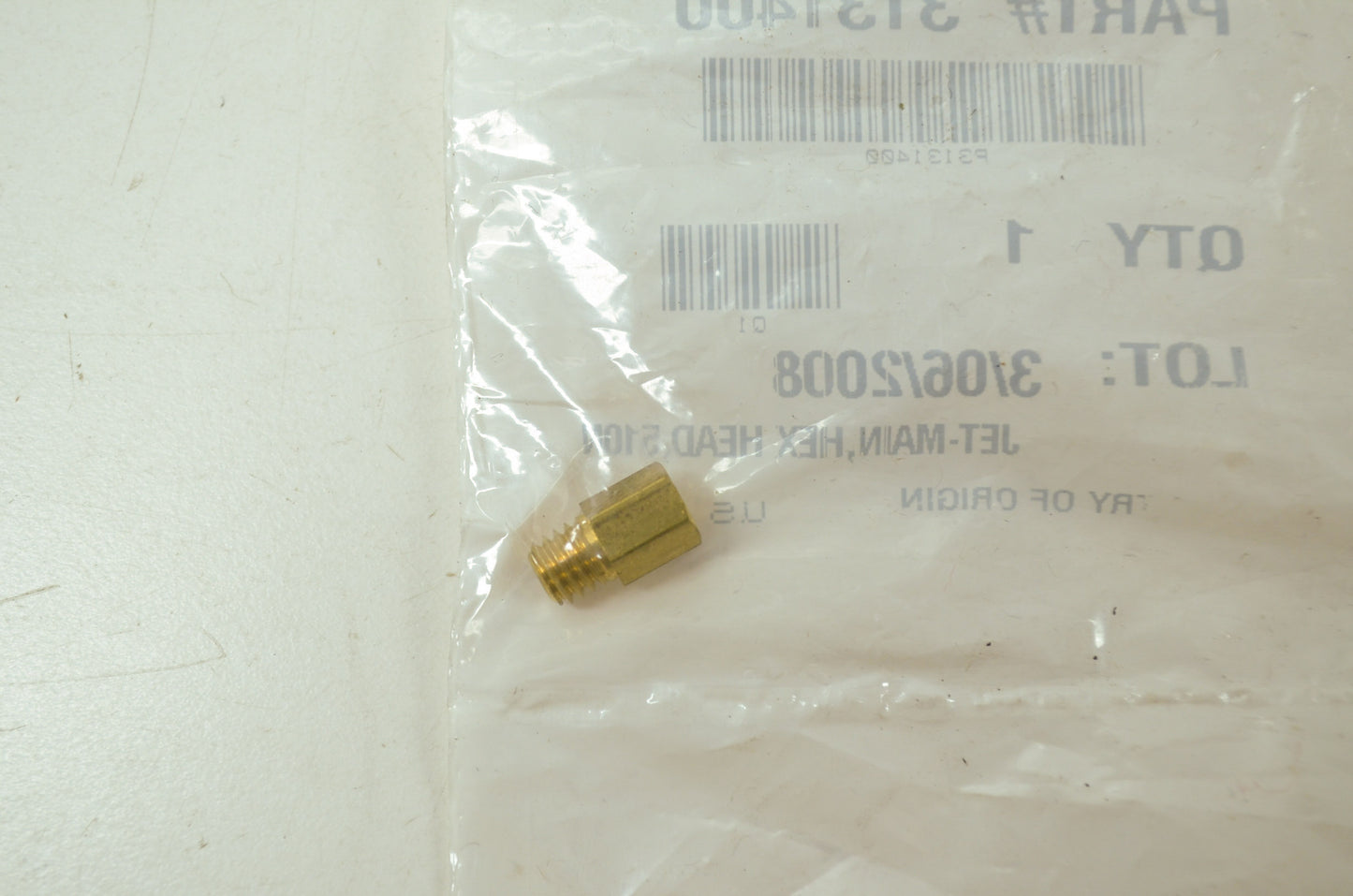 New OEM Polaris 3131400 Hex Head Main Jet 510N NOS