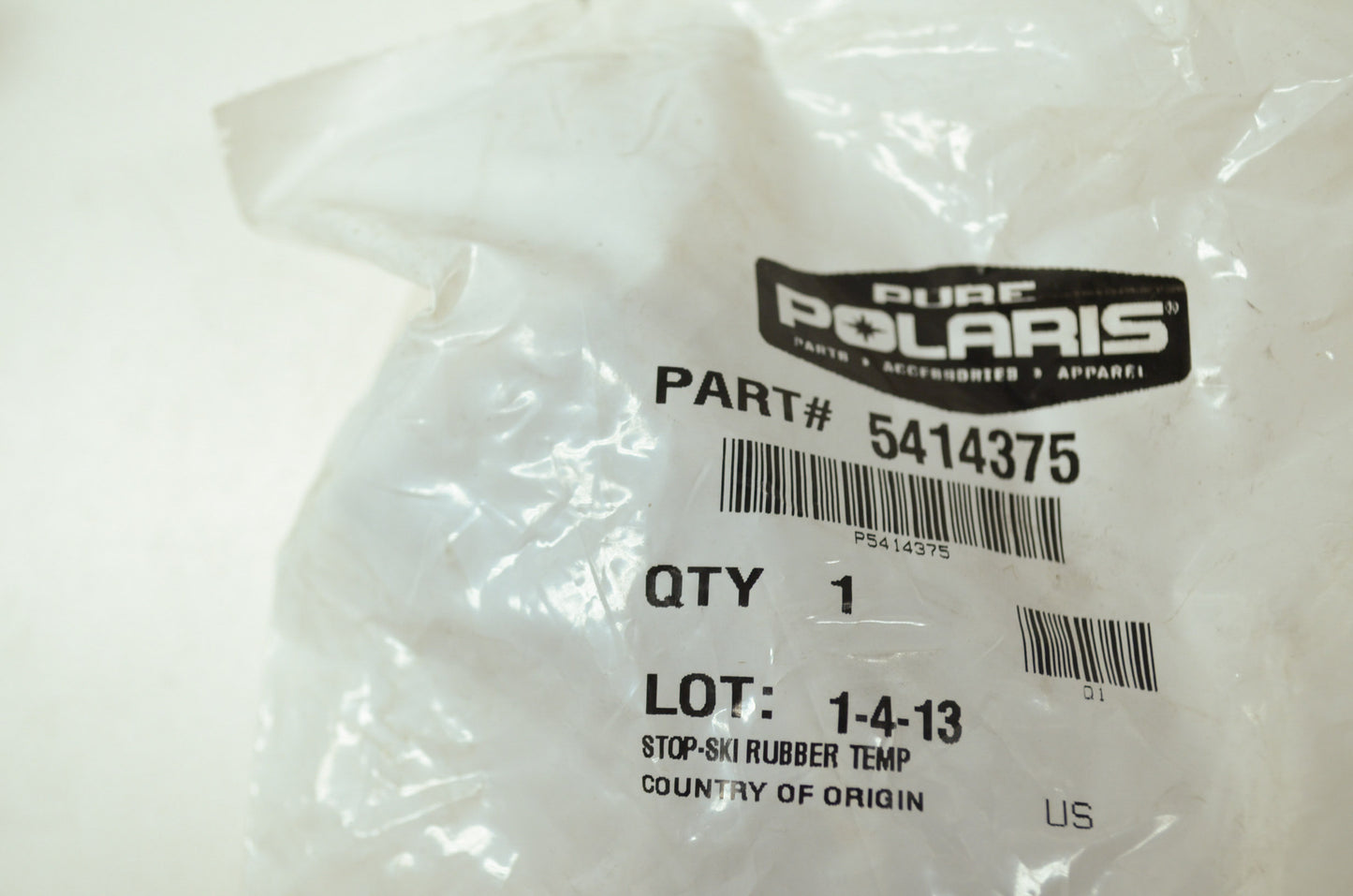 OEM Polaris 5414375 Rubber Ski Stop NOS
