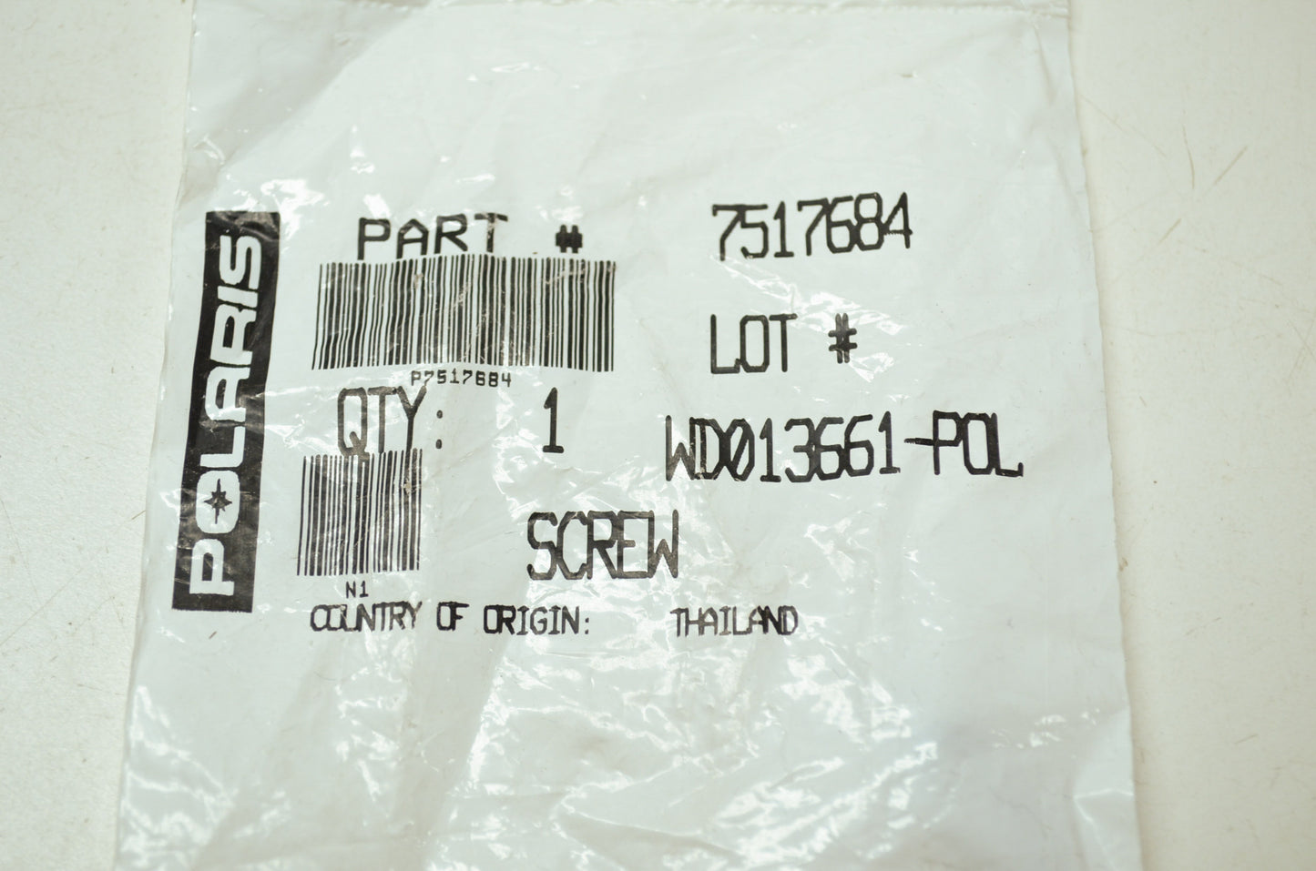 OEM Polaris 7517684 Screw Qty 6 NOS