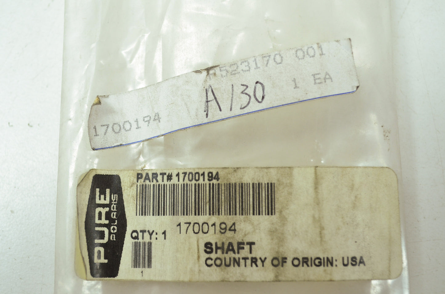 OEM Polaris 1700194 Shaft NOS