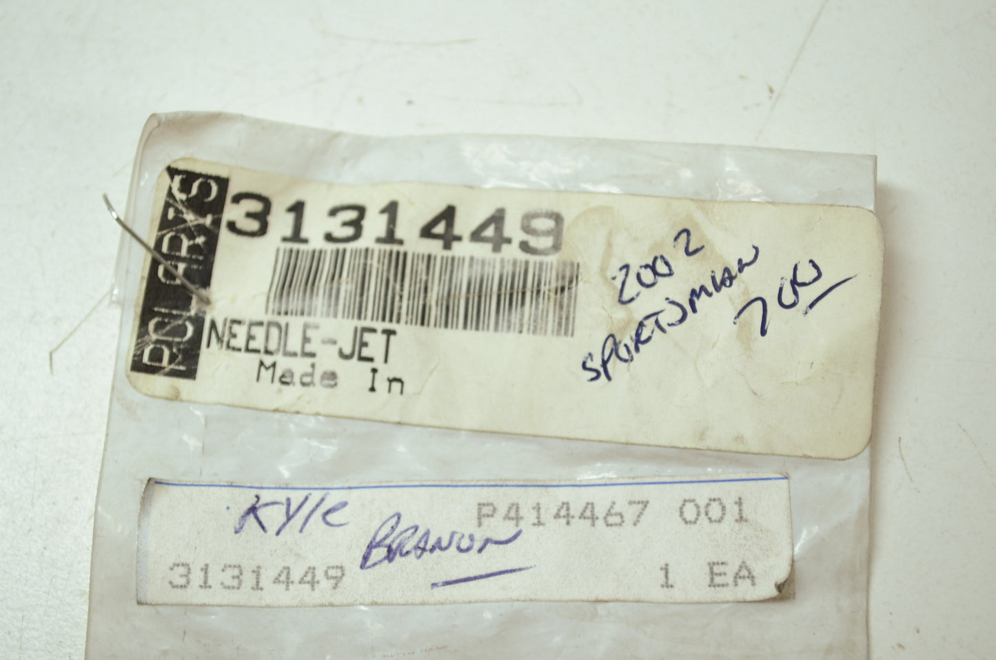 OEM Polaris 3131449 Jet Needle NOS