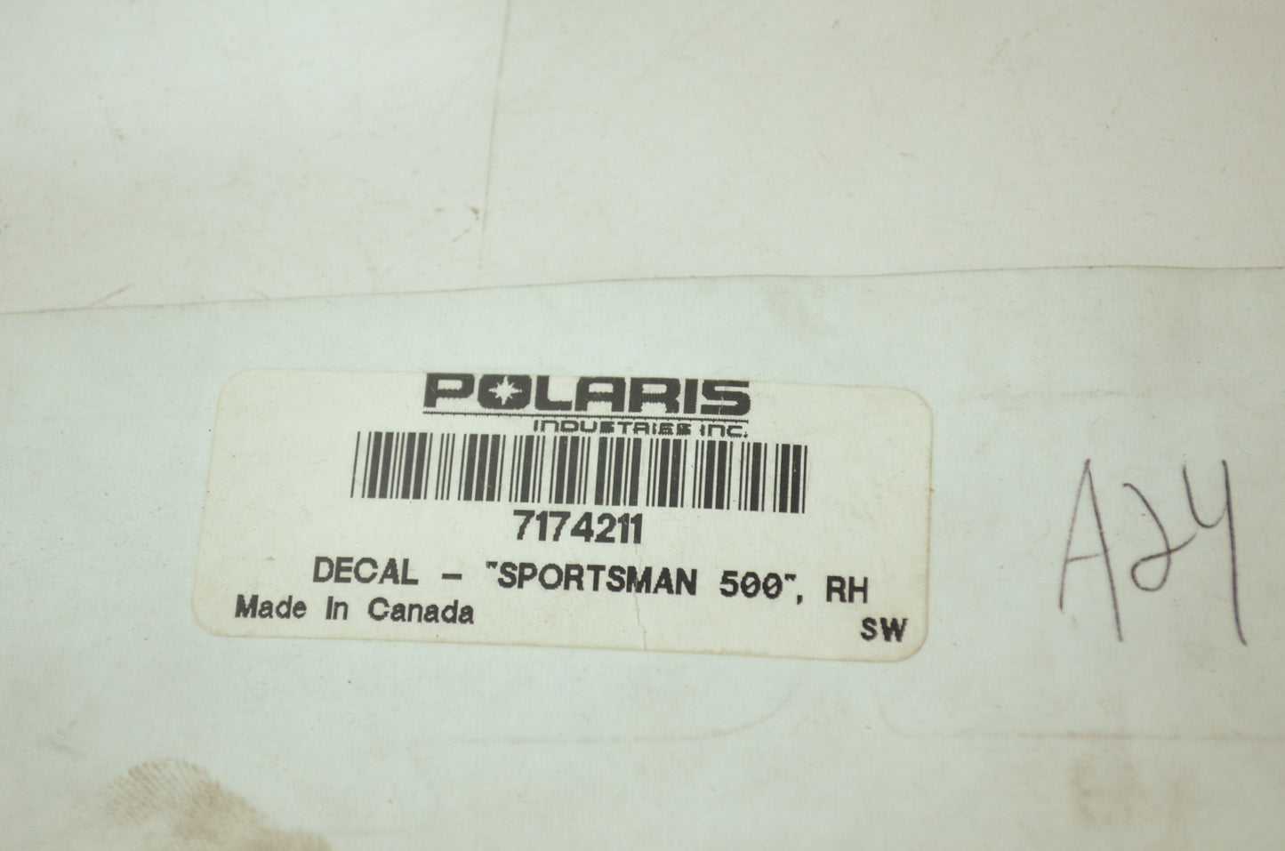 NEW OEM Polaris Sportsman 500 HO Decal 7174211 NOS