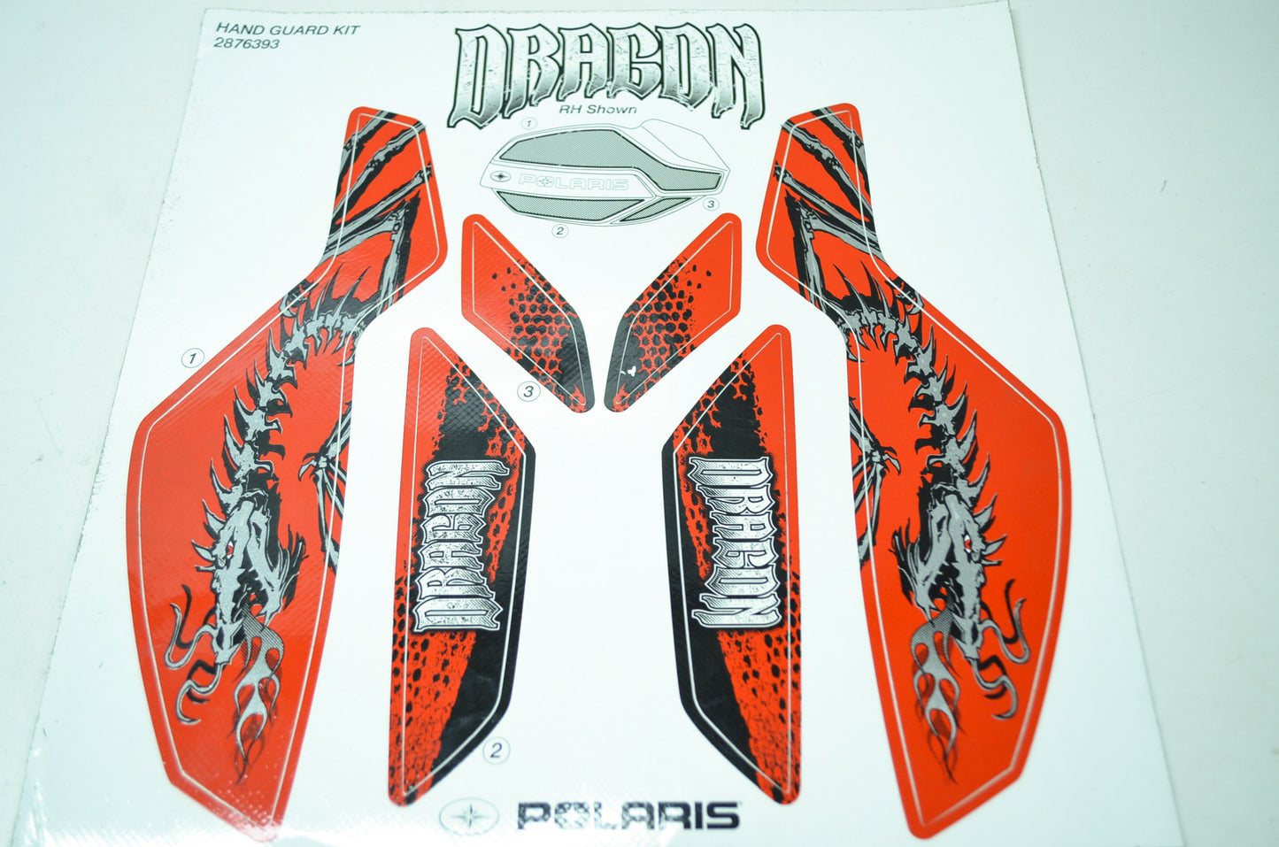 NEW OEM Polaris Snowmobile Handguard Decal Kit 2876393 NOS