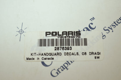 NEW OEM Polaris Snowmobile Handguard Decal Kit 2876393 NOS