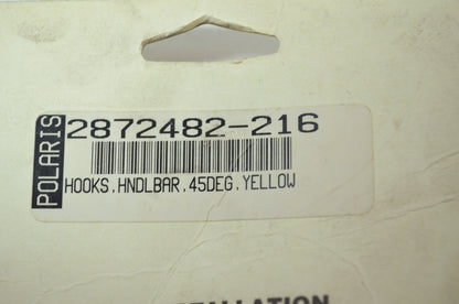 NEW OEM Polaris Handlebar Hook Extension Yellow 2872482-216 NOS