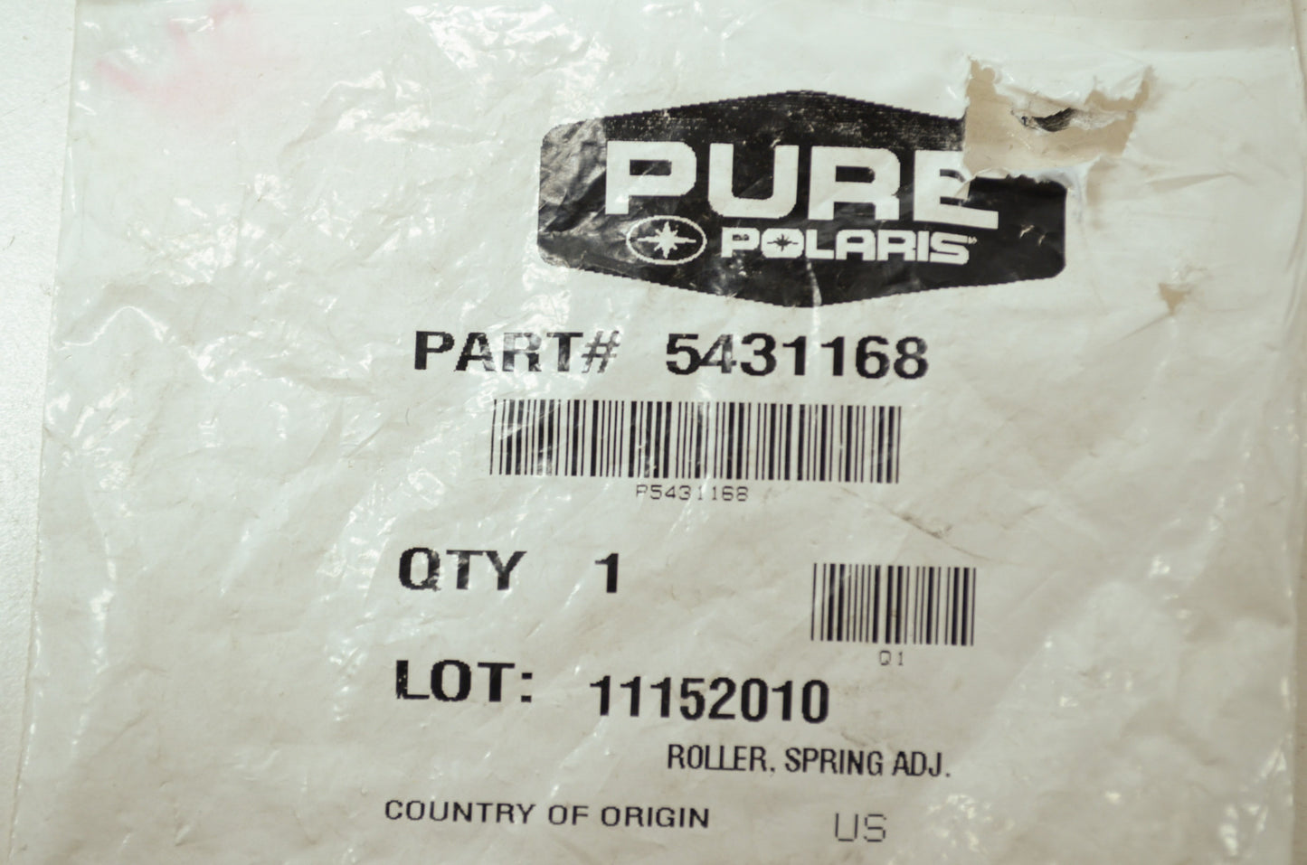 OEM Polaris 5431168 Spring Adjuster Roller NOS
