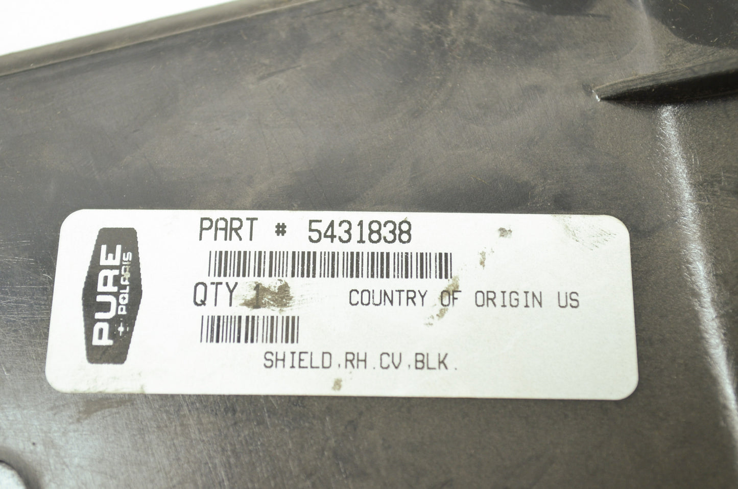 OEM Polaris 5431838 Black Right Hand CV Shield